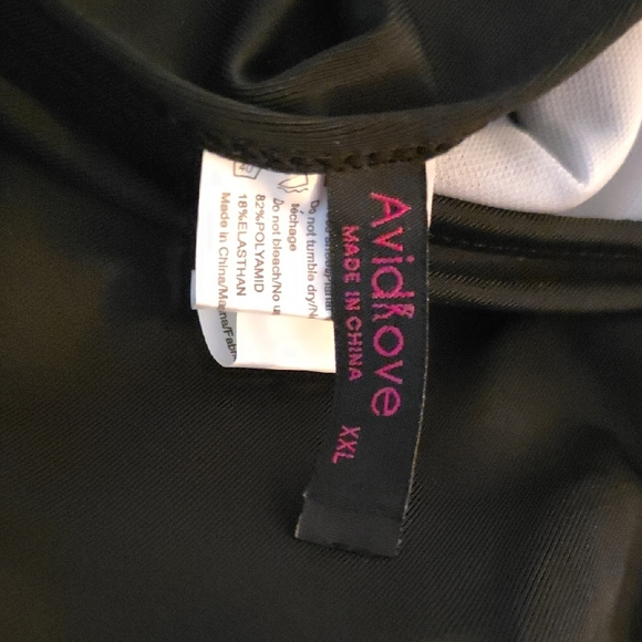 (J29) Black Ruffled Swim Skirt Bottom Sz XXL - Picture 2 of 3